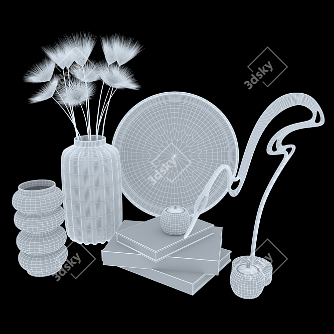 Elegant 2015 Decor Set 3D model image 4