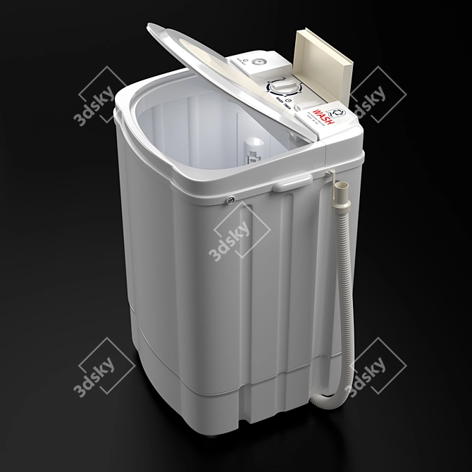 Compact Mini Washing Machine M350 3D model image 5