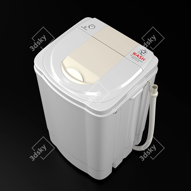 Compact Mini Washing Machine M350 3D model image 7