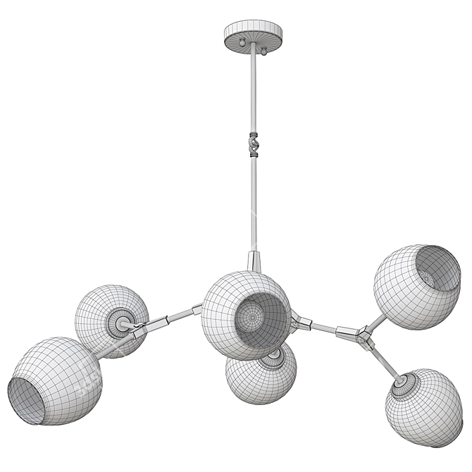 Elegant Bolos Chandeliers 6P 3D model image 3