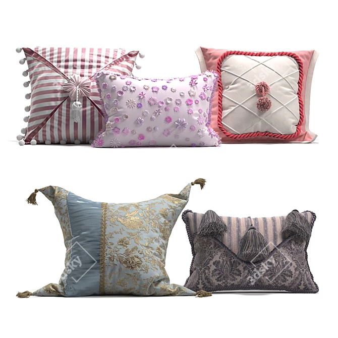 Cosy Cushion Collection 3D model image 1