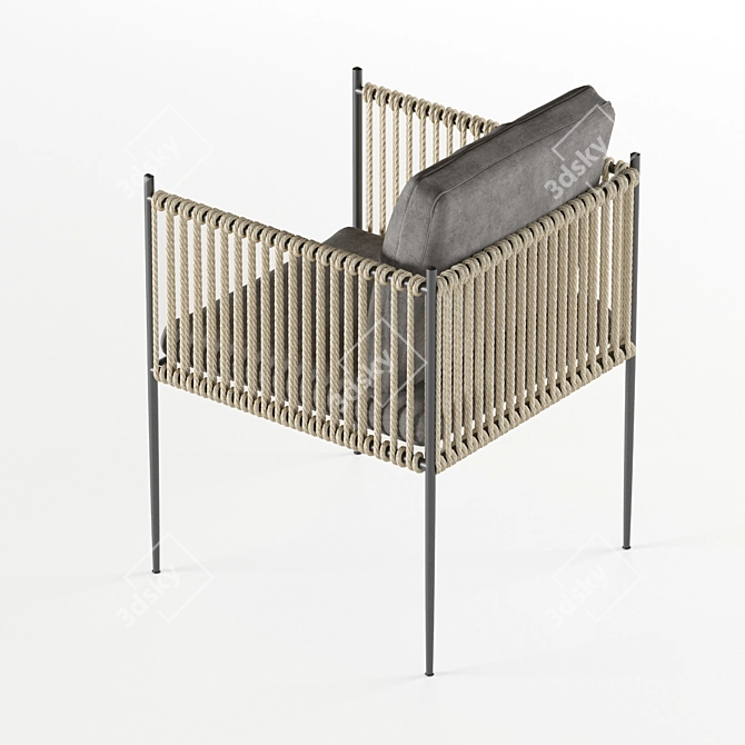 Zenit Modern Chair: Sleek and Stylish Design 3D model image 2