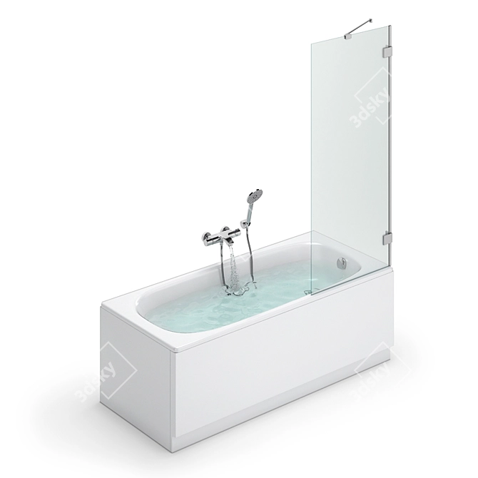 Luxury Bath Set - Gustavsberg, Sanitana, Antoniolupi 3D model image 4