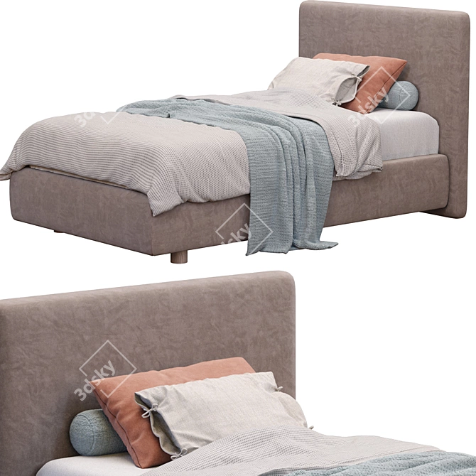 Elegant Arca Bed by Poliform 3D model image 3