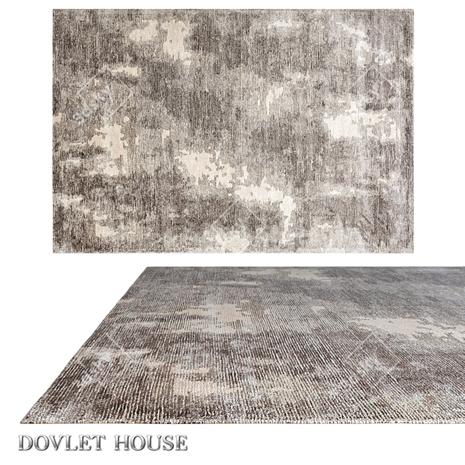 Luxurious Silk Blend Carpet by DOVLET HOUSE 3D model image 1