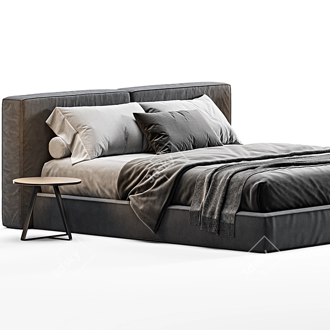 Contemporary Flann Bed: Ditre Italia 3D model image 2