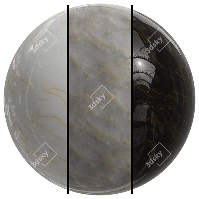 4K FB120 Slab Marble | PBR | 3 Types 3D model image 1