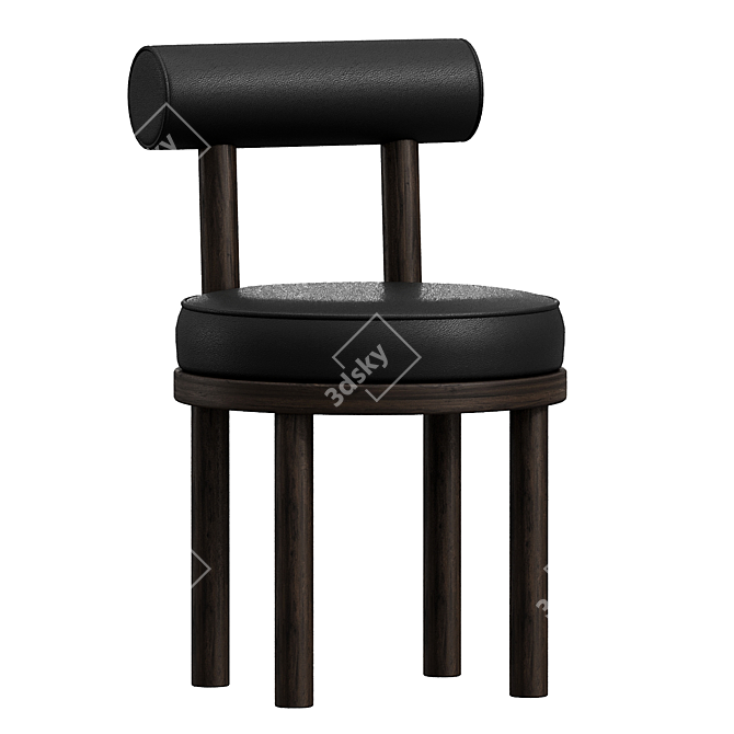 Sleek Moca Chair: Modern Comfort 3D model image 1