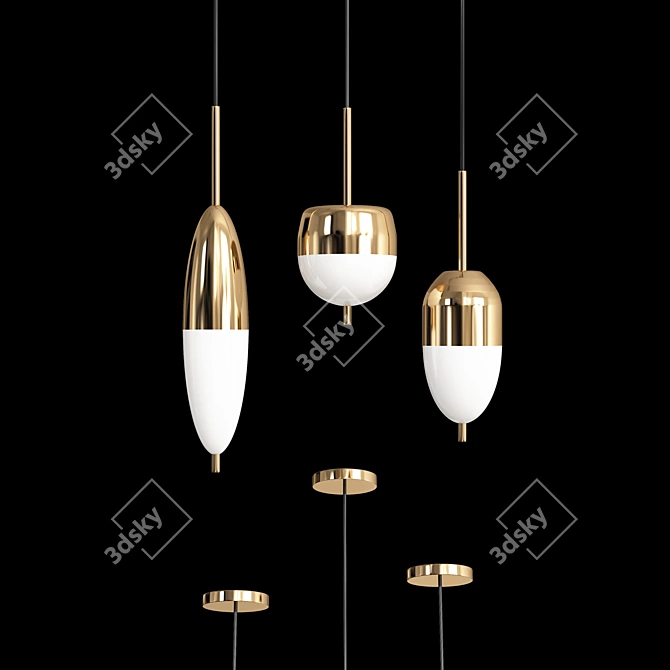 Sleek Malle Design Lamps 3D model image 2