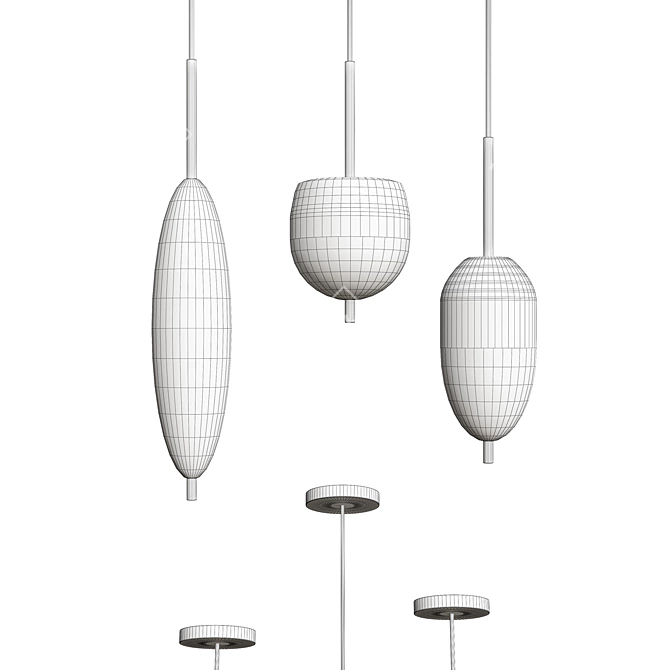 Sleek Malle Design Lamps 3D model image 3