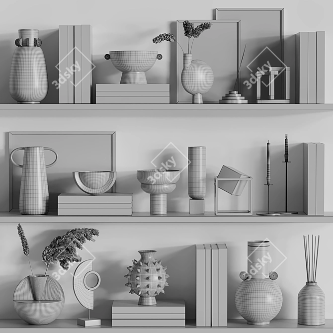 Elegant Decor Set - 13 3D model image 5