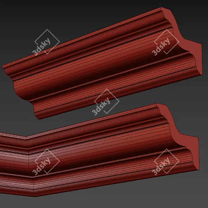 IllumiCrown KS001 Lighted Cornice 3D model image 3