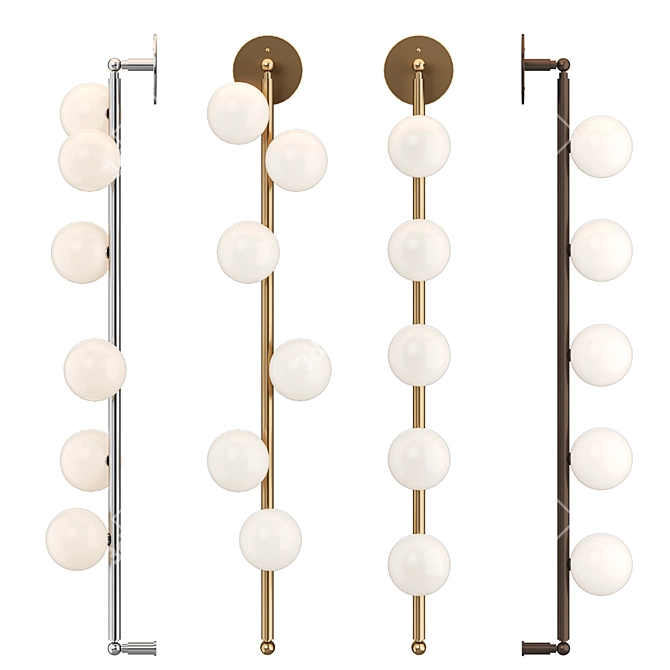 Modern Accent Lighting: Harper & Bisou Wall Sconces 3D model image 1