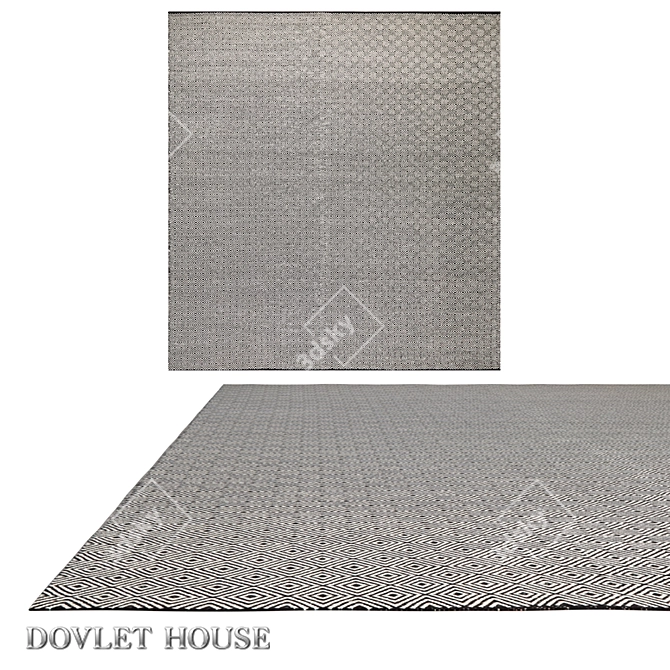 Title: Luxury Wool Carpet - DOVLET HOUSE 3D model image 1