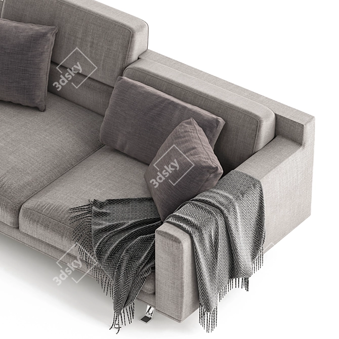 Elegant James Frigerio Sofa 3D model image 4