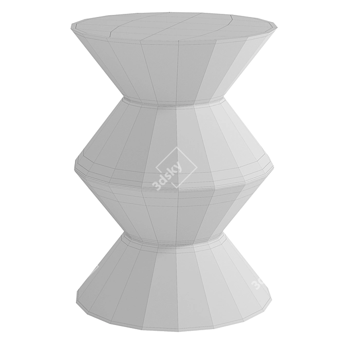 Elegant Marvella End Table 3D model image 3