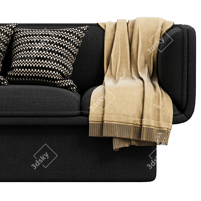 Modern Blue Block Sofa, Studio Mut 3D model image 4