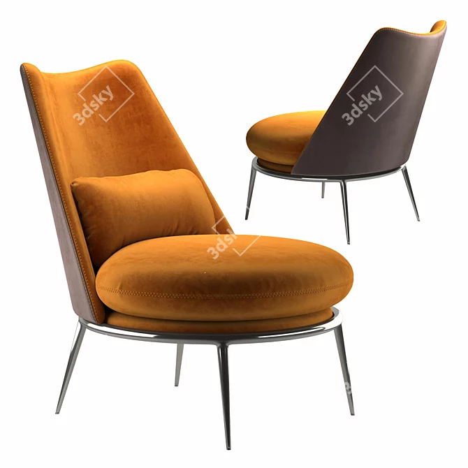 Aurora Cantori Armchair: Stylish and Comfortable 3D model image 1