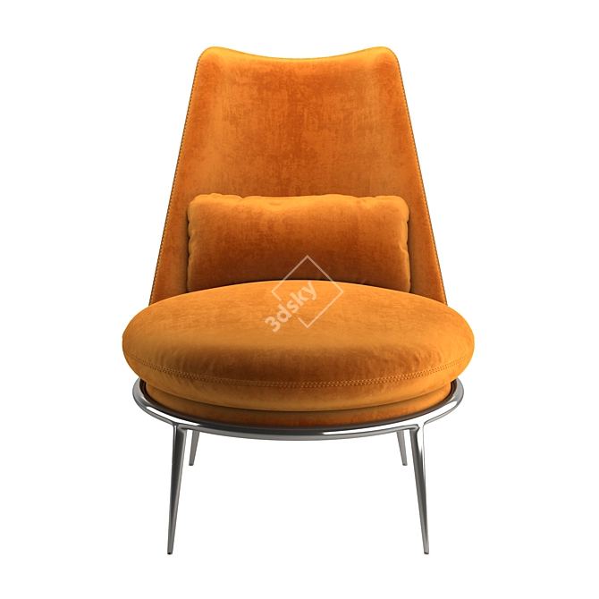 Aurora Cantori Armchair: Stylish and Comfortable 3D model image 2