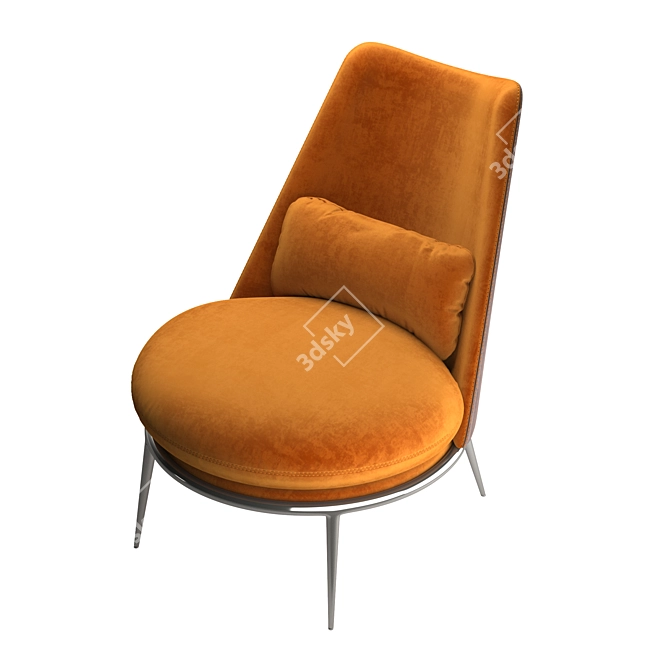 Aurora Cantori Armchair: Stylish and Comfortable 3D model image 3