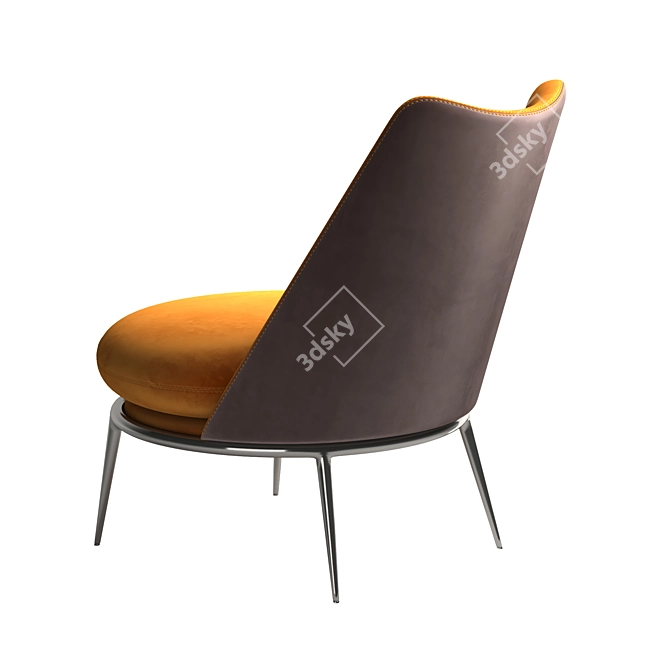 Aurora Cantori Armchair: Stylish and Comfortable 3D model image 4