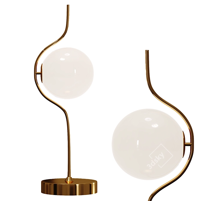 Modern Welling Table Lamp 3D model image 1