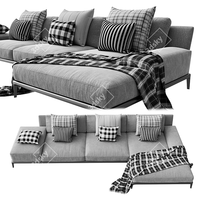 Poliform Park: Luxurious Comfort Sofa 3D model image 2