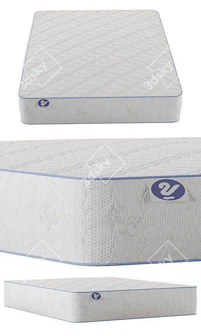 3D Mattress Collection: Versatile Designs & High-Quality Materials 3D model image 10