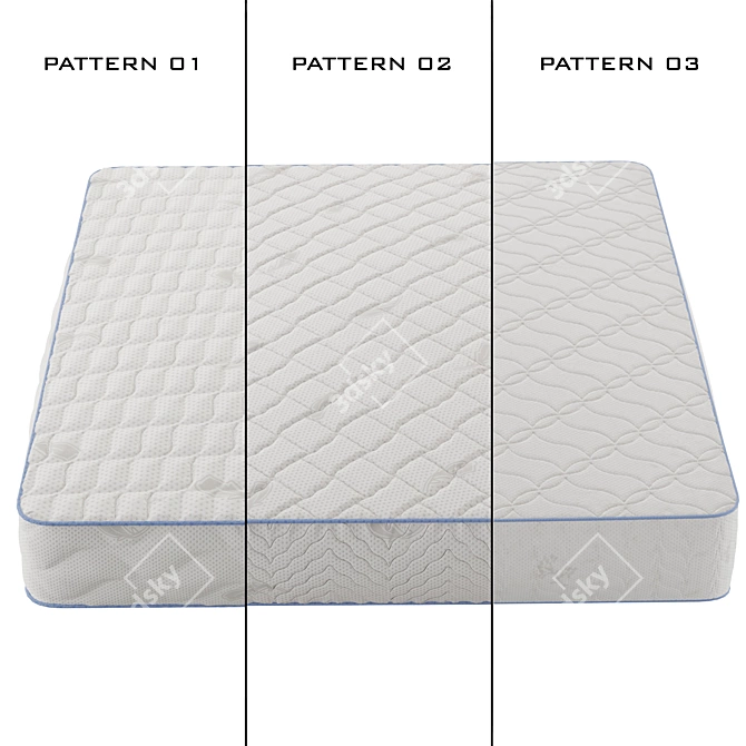 3D Mattress Collection: Versatile Designs & High-Quality Materials 3D model image 20