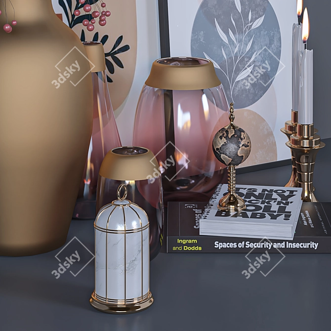 Elegant 2015 Decorative Set 3D model image 3