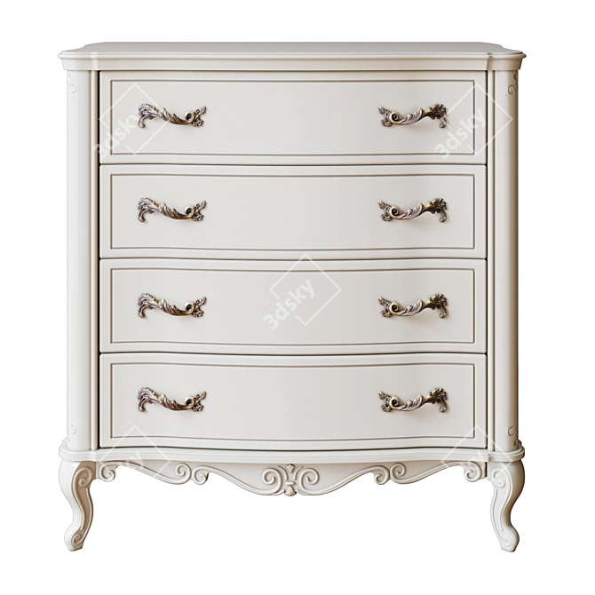 Murray Chest of Drawers: Elegant and Functional 3D model image 1