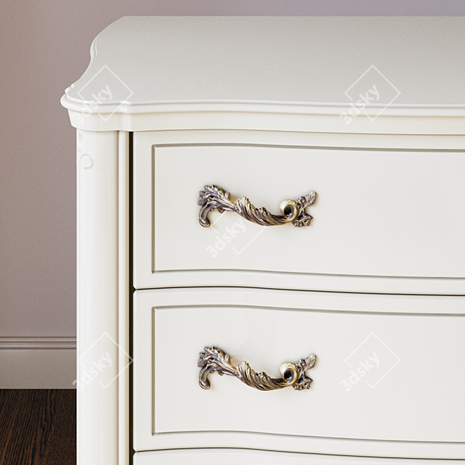 Murray Chest of Drawers: Elegant and Functional 3D model image 2