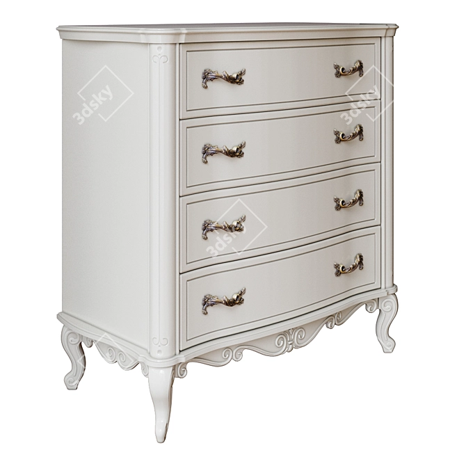 Murray Chest of Drawers: Elegant and Functional 3D model image 4