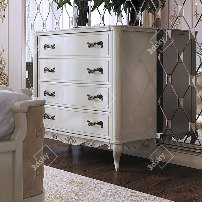 Murray Chest of Drawers: Elegant and Functional 3D model image 5