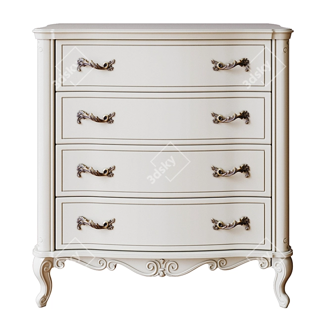 Murray Chest of Drawers: Elegant and Functional 3D model image 7