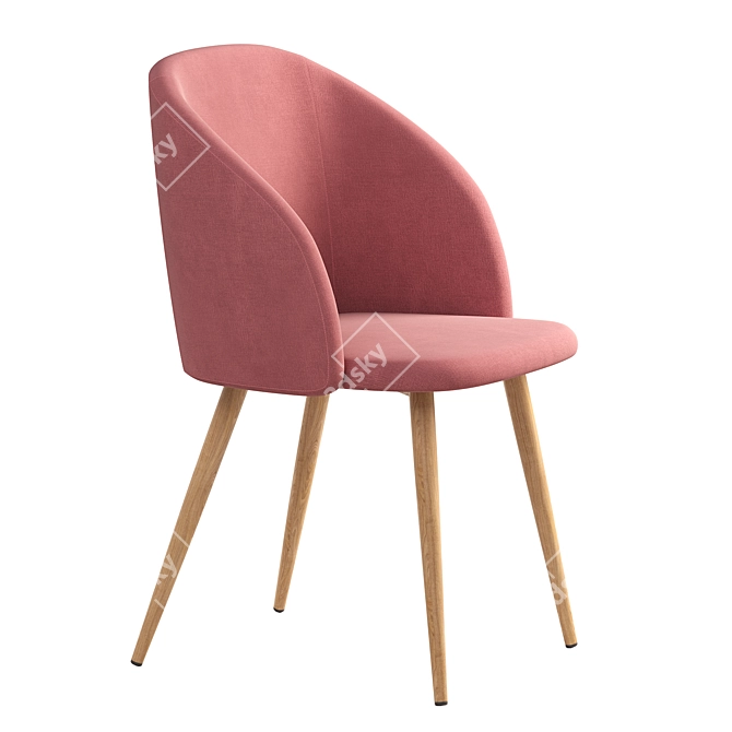 Trendy Toulon Deephouse Chair 3D model image 2