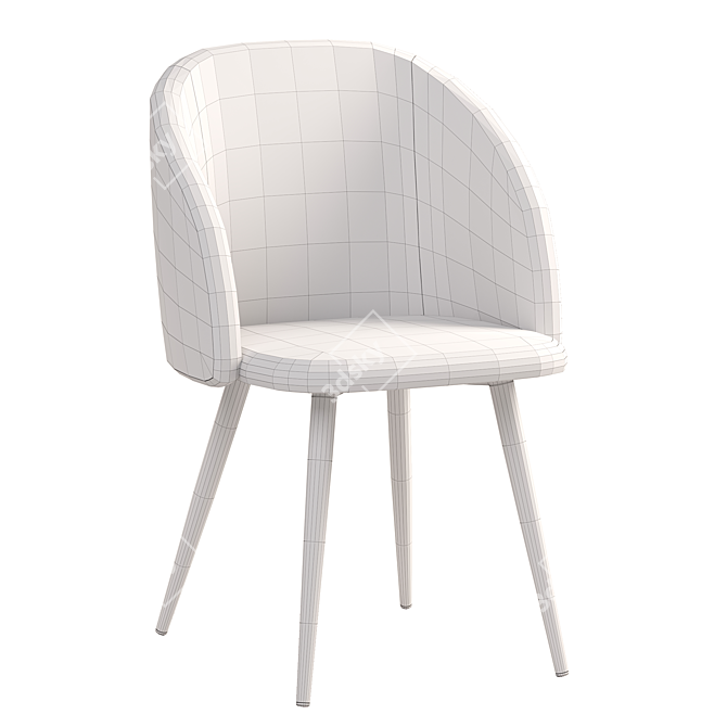 Trendy Toulon Deephouse Chair 3D model image 5