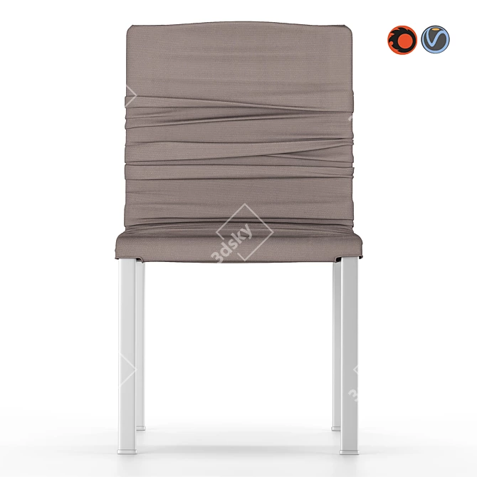 Lago's Dangla Chair: A Stylish Italian Masterpiece 3D model image 7