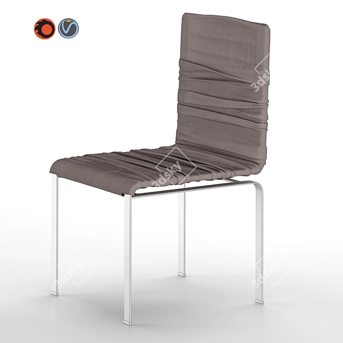 Lago's Dangla Chair: A Stylish Italian Masterpiece 3D model image 8