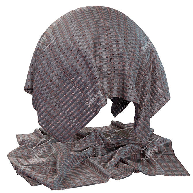  Fabric Mesh Spacer | High-Quality Texture | Seamless 3D model image 4