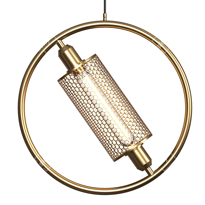 Modern Resistance LED Lamp 3D model image 2