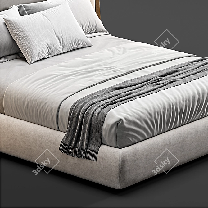 Giorgetti Frame Bed: Sleek and Stylish 3D model image 3