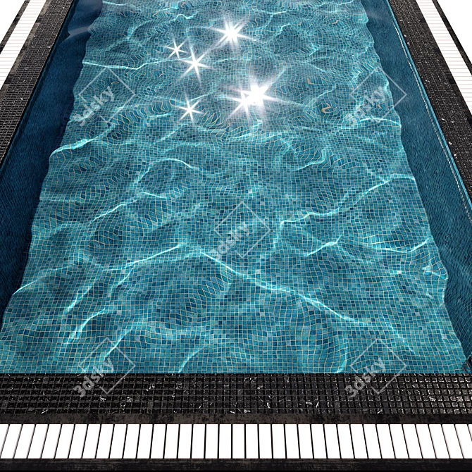 Crystal Clear Pool: VRAY & CORONA+FBX 3D model image 3