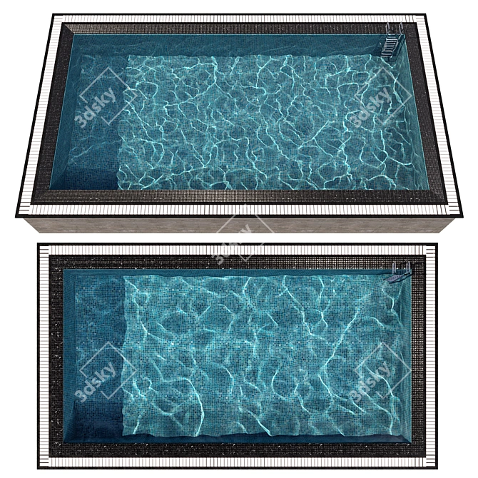 Crystal Clear Pool: VRAY & CORONA+FBX 3D model image 4