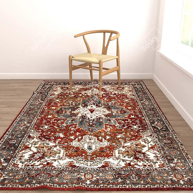 Versatile Set of 8 Rugs for Stunning Renders 3D model image 4