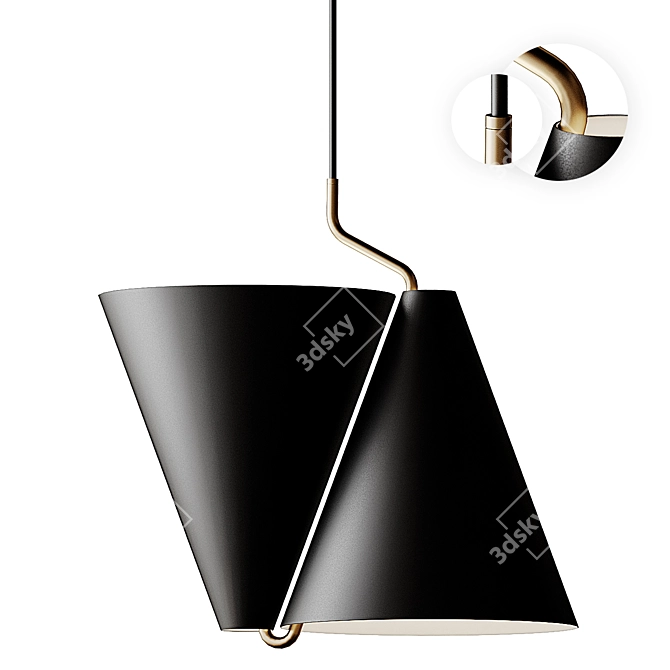 Modern Mosaic Pendant Lamp 3D model image 1