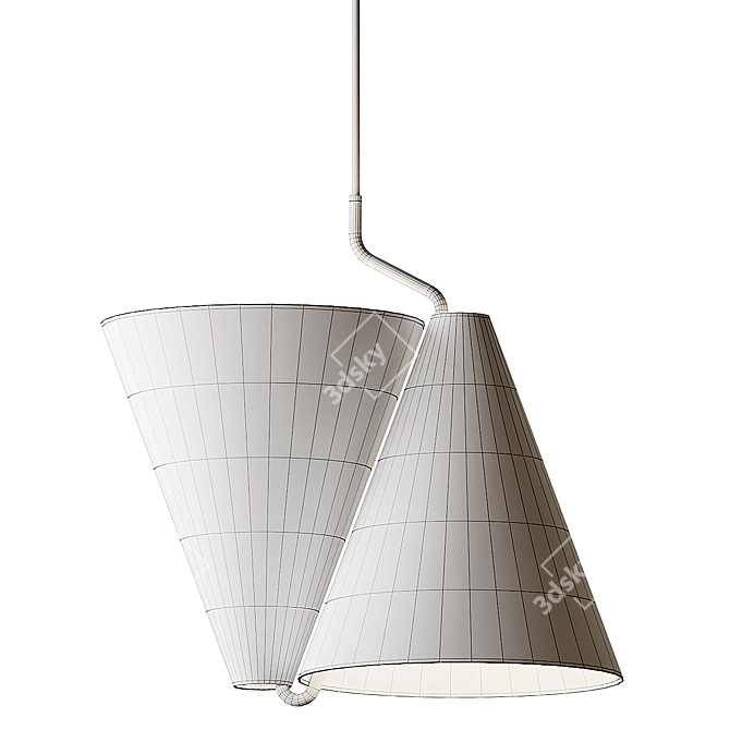 Modern Mosaic Pendant Lamp 3D model image 5