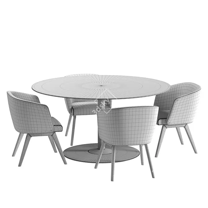 Modern Minotti Dining Set 3D model image 3