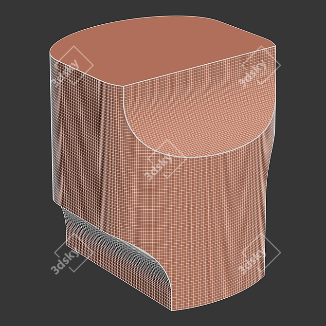 Particuliere OPE Side Table by Delcourt 3D model image 3