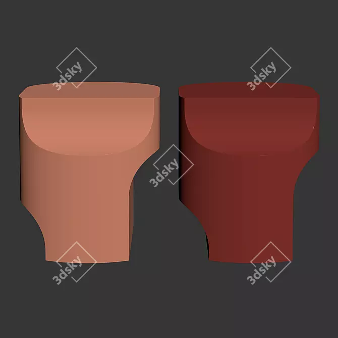 Particuliere OPE Side Table by Delcourt 3D model image 4